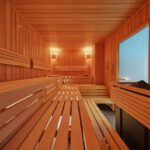 Sauna im Wellnessbereich des Adina Apartment Hotel Cologne